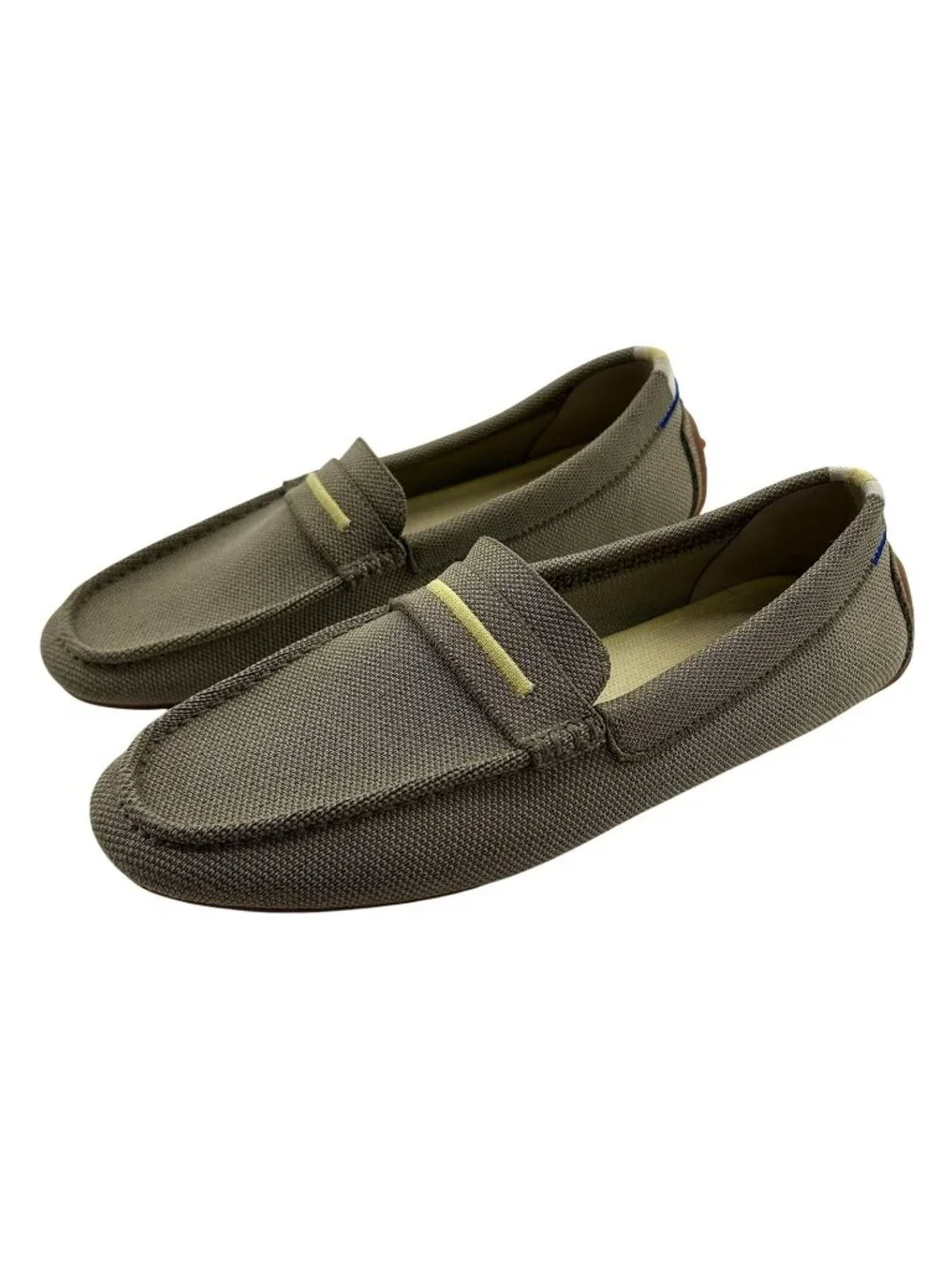 Rothy's The Driver Loafers Shoes Womens 11.5 US Tan Yellow Driving Slip On
